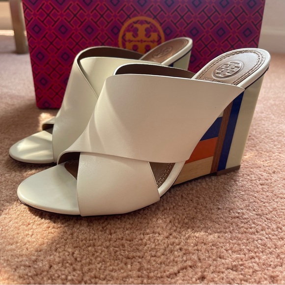 Tory Burch Color Block Mule - Picture 1 of 8